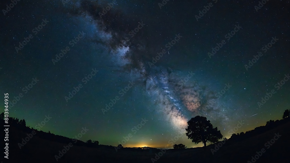 sunset in the mountains Starry Night Celestial Symphony sunset in the mountains Starry Night Celestial Symphony