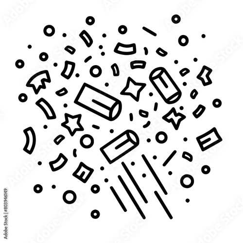 Confetti icon, celebration icon, birthday icon, party icon, anniversary icon, event icon, holiday icon, ceremony icon, festival icon, greeting icon, exploding icon, Christmas icon, festive icon,party,