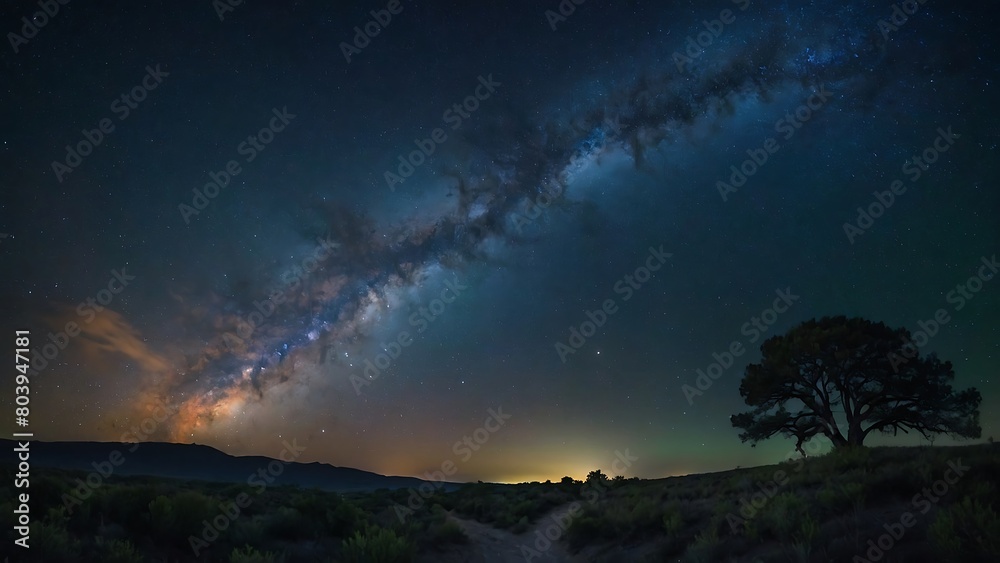 sunrise in the mountains Starry Night Celestial Symphony sunrise in the mountains Starry Night Celestial Symphony