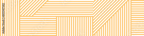 Spaghetti background. Abstract yellow geometric pattern with macaroni. Pasta poster