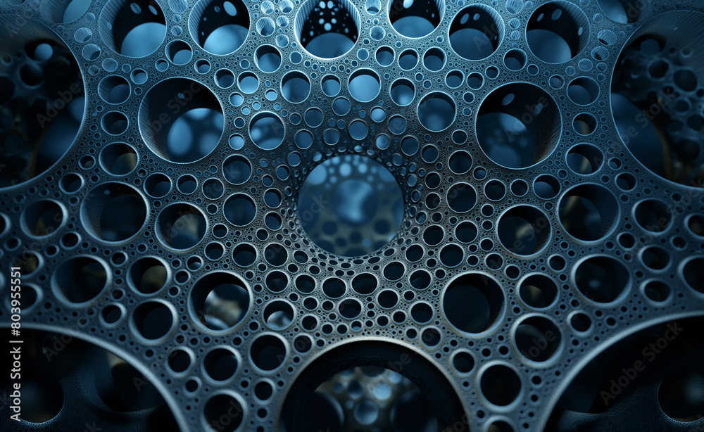 Symmetrical Circle Pattern with Monochrome Theme: Realistic Background Symmetrical Circle Pattern with Monochrome Theme: Realistic Background