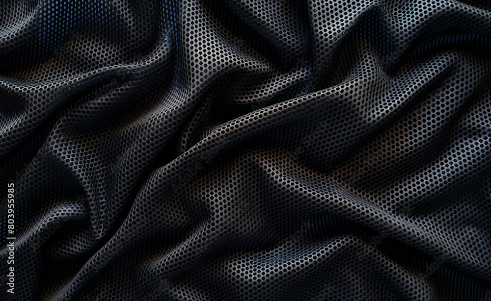Black Mesh Sportswear Fabric for Football Jerseys Black Mesh Sportswear Fabric for Football Jerseys