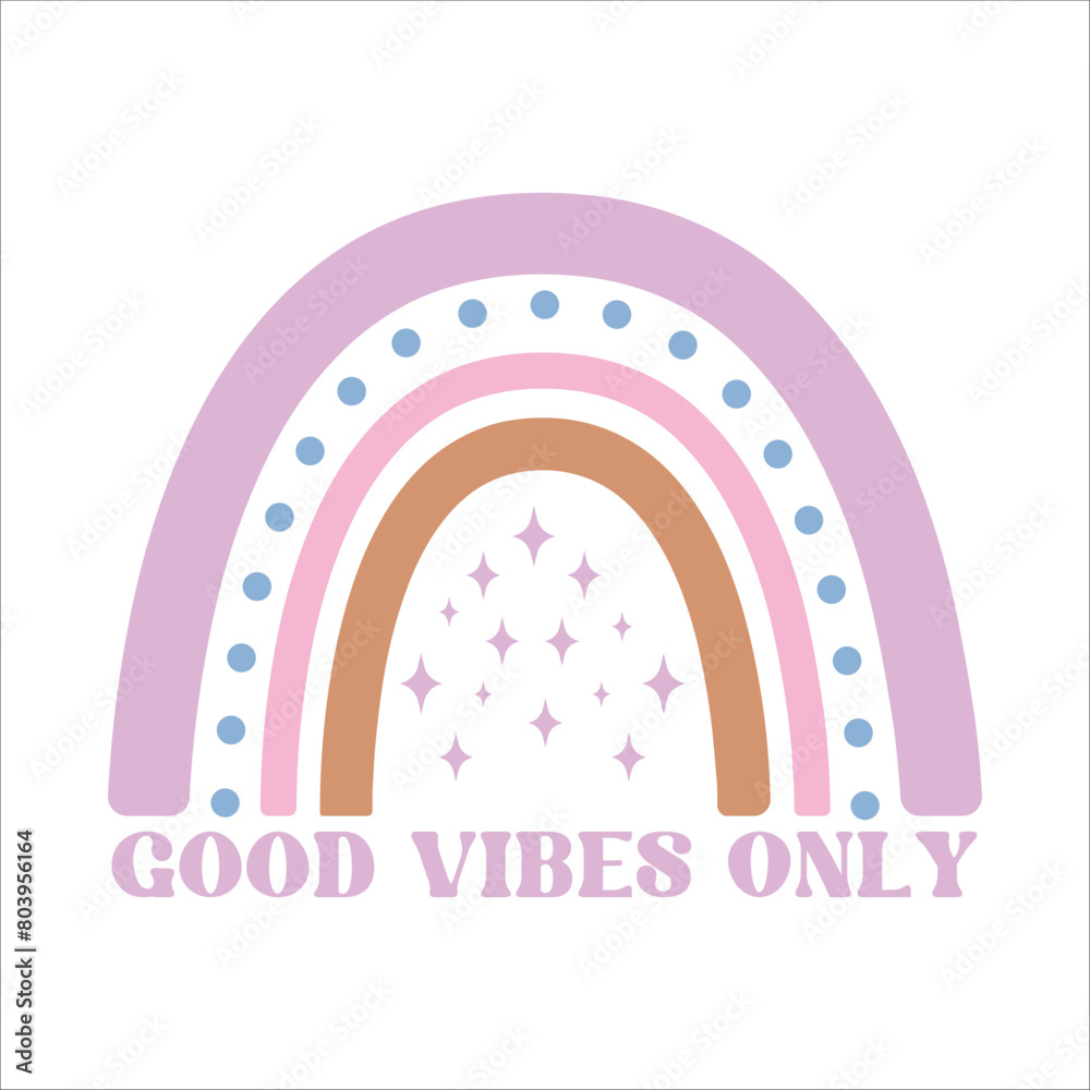 Good vibes only retro t shirt design vector Good vibes only retro t shirt design vector