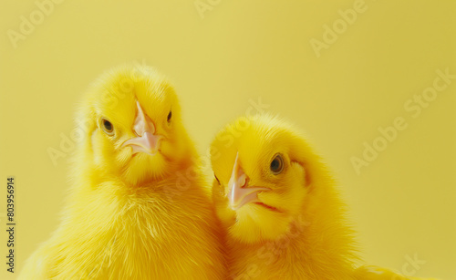 Sunny Hatchlings: Macro Photography of Yellow Chickens © Curioso.Photography