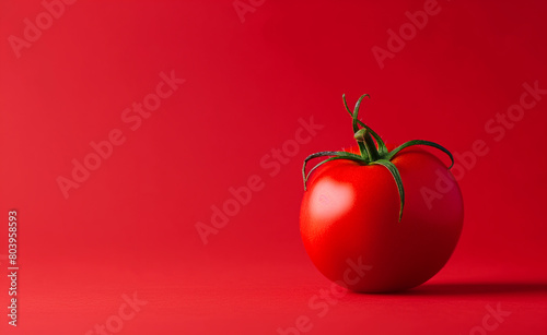 Red Tomato on Pastel Background. © Curioso.Photography