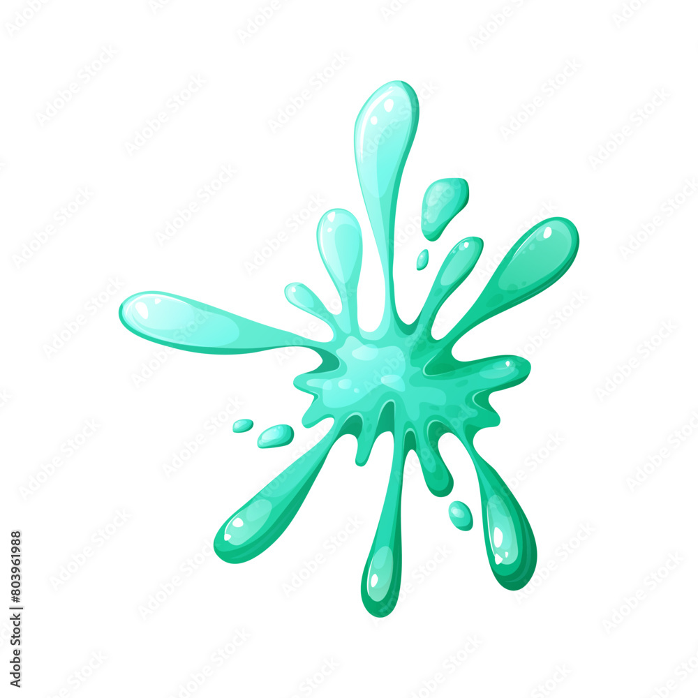 Dripping slime, splash cartoon element. Colorful spot ink shape. Jelly mucus smudges isolated on white background. Vector illustration Dripping slime, splash cartoon element. Colorful spot ink shape. Jelly mucus smudges isolated on white background. Vector illustration