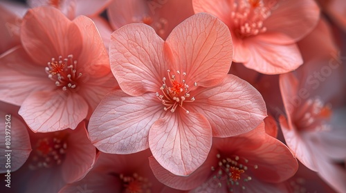 A close-up image of pink cherry blossoms.