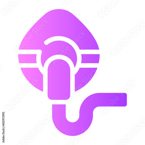 oxygen mask gradient icon