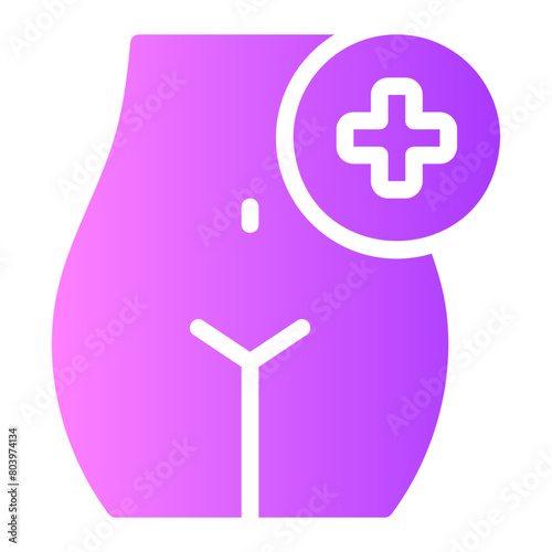 woman health gradient icon
