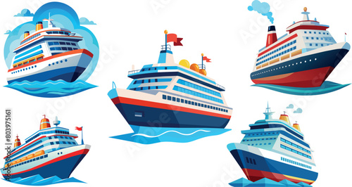 Cruise ship for sailing tourists-