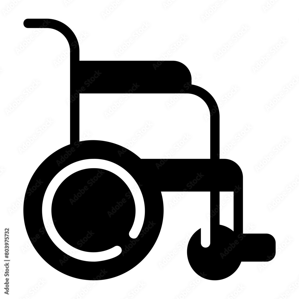 wheelchair glyph icon wheelchair glyph icon