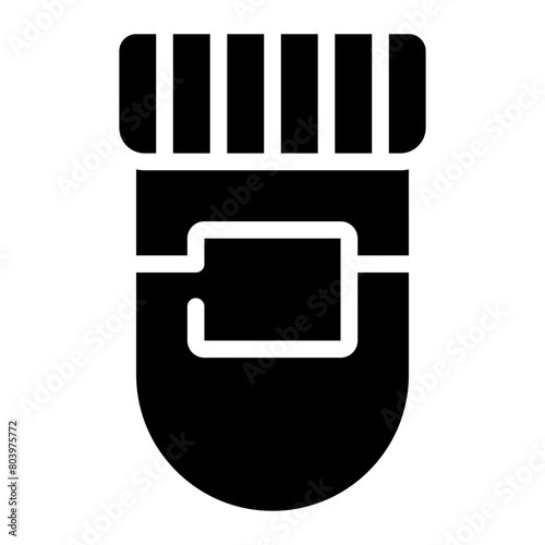urine test glyph icon