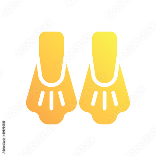 Flippers vector icon