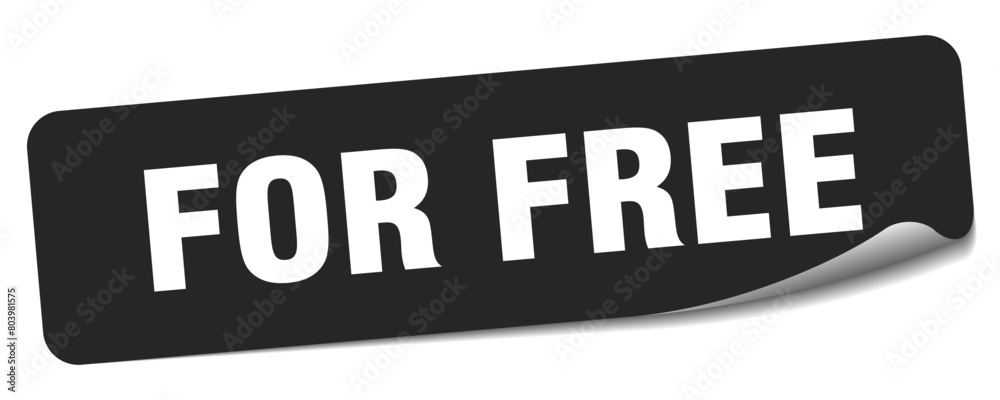 for free sticker. for free label for free sticker. for free label