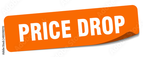 price drop sticker. price drop label