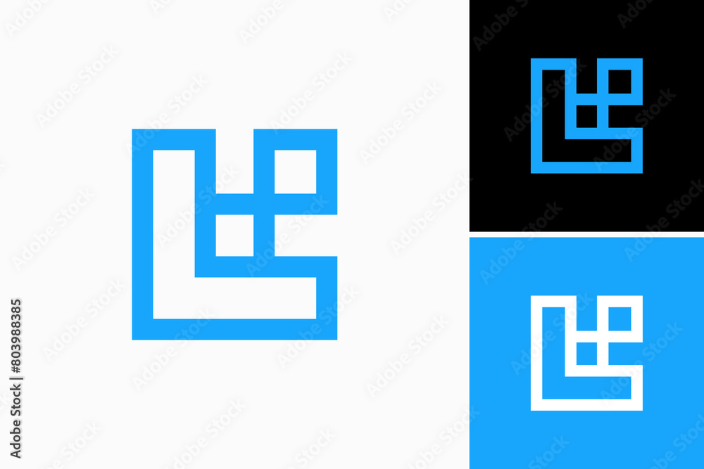 L Data Pixel Vector Logo Premium L Data Pixel Vector Logo Premium