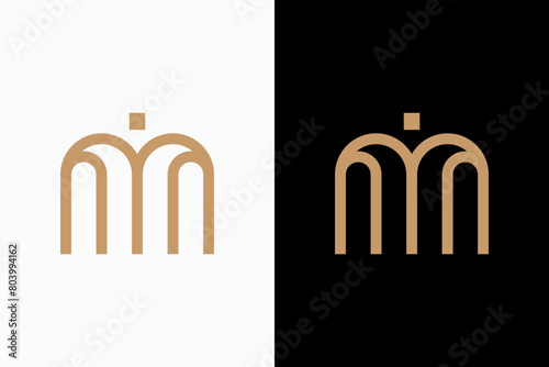Initials MI Vector Logo Premium 

