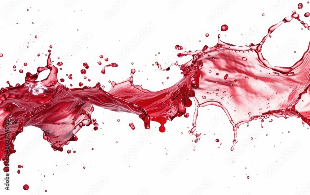 Crimson waves clash in a vibrant splash of liquid artistry Crimson waves clash in a vibrant splash of liquid artistry