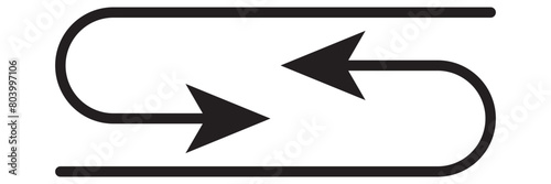 long arrow icon. Arrow pointing . long Arrow vector . arrow or web design