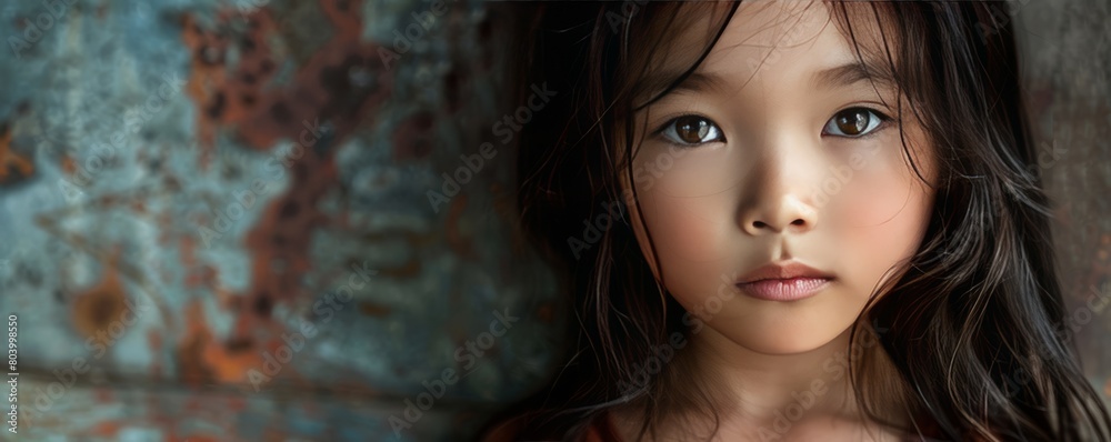 Fine art studio portrait of asian girl Fine art studio portrait of asian girl