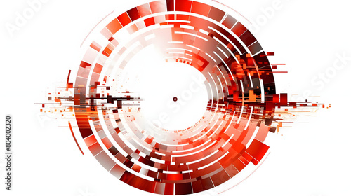 circular internet security protocol on white background minimal cybersecurity framework