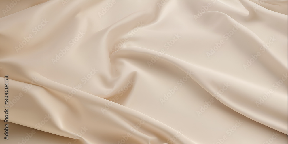 A light colored fabric with a pattern of waves. The fabric is smooth and silky. The waves are small and spaced out A light colored fabric with a pattern of waves. The fabric is smooth and silky. The waves are small and spaced out