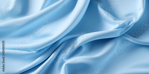 A blue fabric with a white stripe. The fabric is soft and comfortable to touch