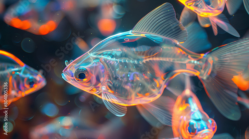 glow transparant fish photo