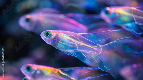 danio neon fish photo