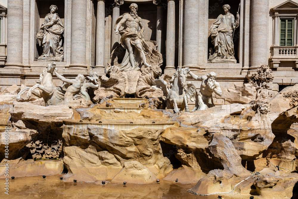 View to the fountain Trevi, Rome View to the fountain Trevi, Rome