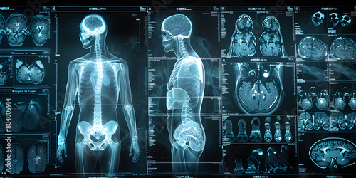 An AI system processes medical imaging in aiding radiologists in detecting complex health issues. 
 photo
