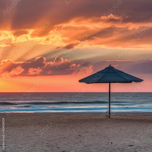 sunset on the beach