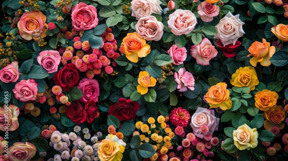 Lots of colorful rose flowers background Lots of colorful rose flowers background