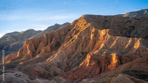 sandy canyon. red, orange sand