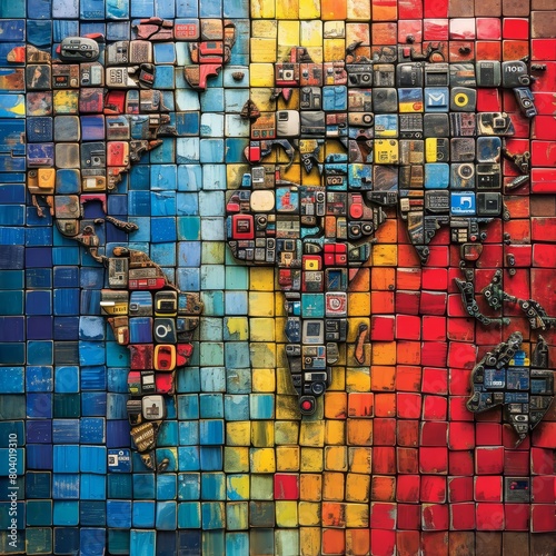Global Connectivity Mosaic photo