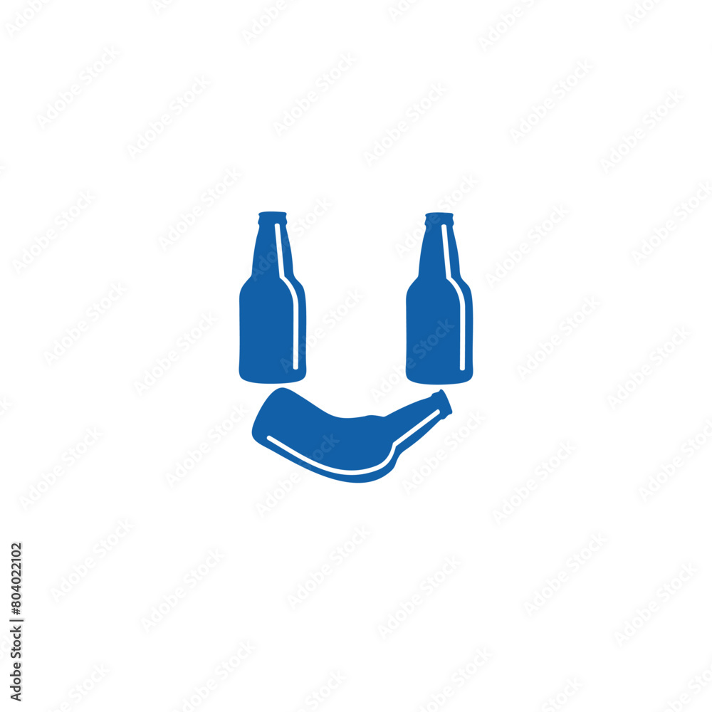Letter U Bottle logo icon vector template Letter U Bottle logo icon vector template