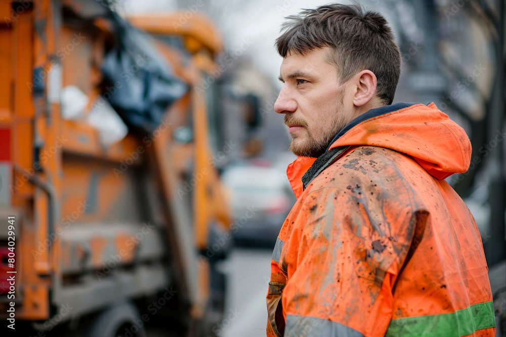 Local service workers cleaning reusing trash garbage saving planet from pollution recycling plant fabric Generative AI Local service workers cleaning reusing trash garbage saving planet from pollution recycling plant fabric Generative AI