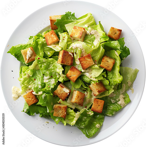 A delicious-looking Caesar salad