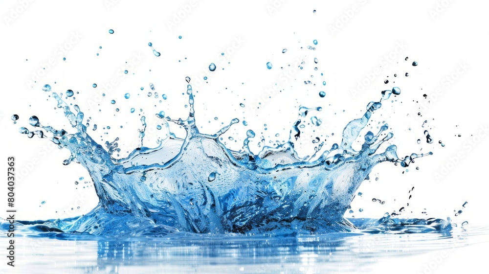 A splash of water is captured in a photo A splash of water is captured in a photo