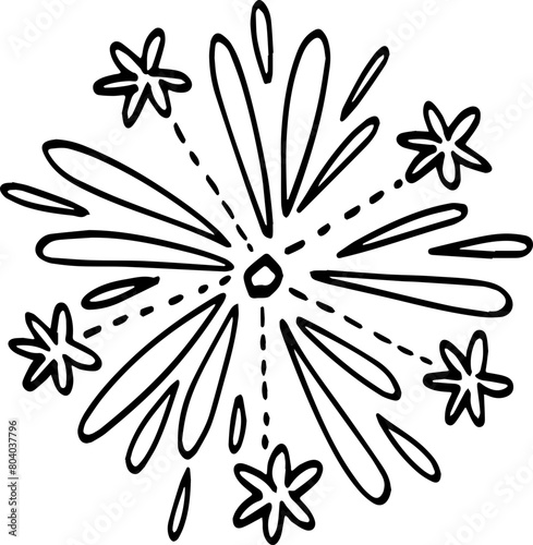 top view of tree hand drawing.