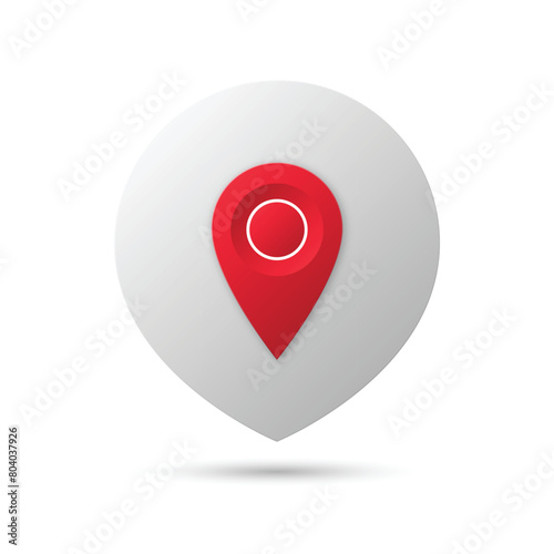 Location pin icon on white background Free Download Location pin icon on white background - GFXLoad