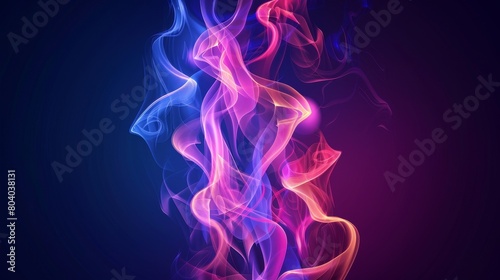 Modern colorful background with transparent smoke