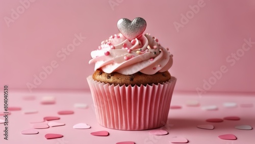  Sweet love in a bite  A hearttopped cupcake for your sweetheart