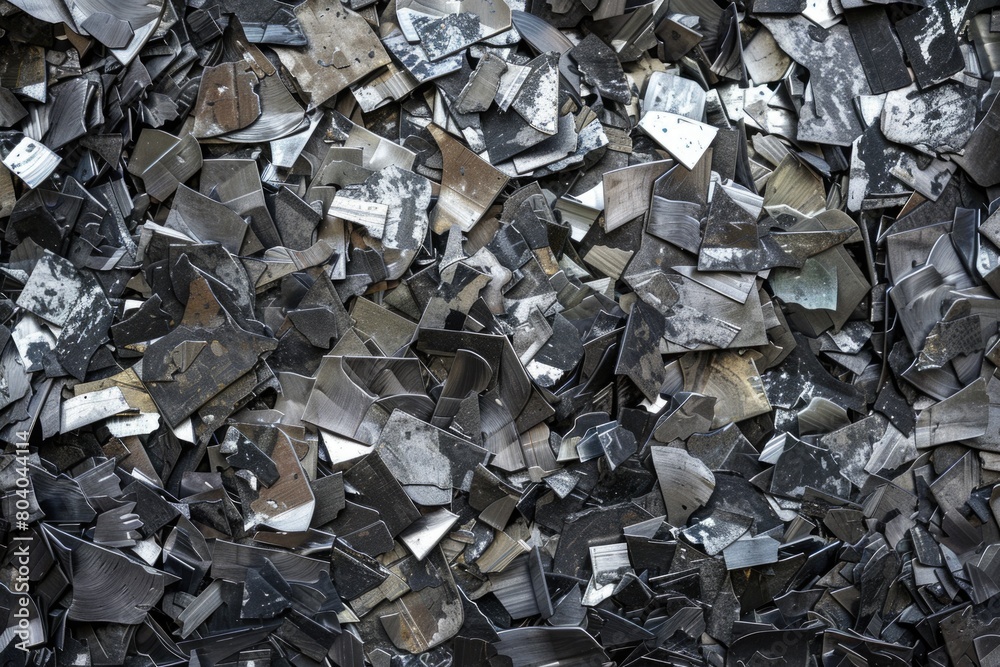 A pile of broken mirrors on the floor. Suitable for abstract concepts A pile of broken mirrors on the floor. Suitable for abstract concepts