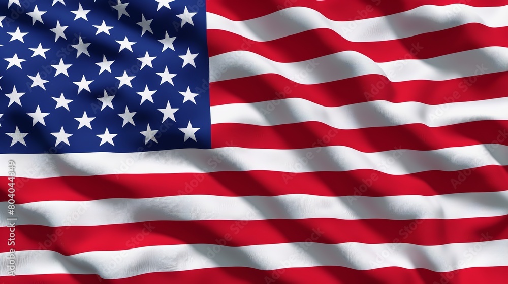 Waving Flag of United States - Flag of America