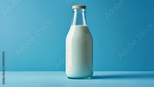  Fresh milk in a glass bottle ready to pour © vivekFx