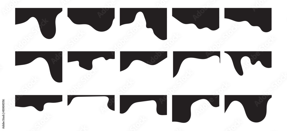 Website border, web page divider shapes. Geometric and organic separator headers for graphic design template - app, banner, page, poster, menu. Vector illustration in eps 10. Website border, web page divider shapes. Geometric and organic separator headers for graphic design template - app, banner, page, poster, menu. Vector illustration in eps 10.