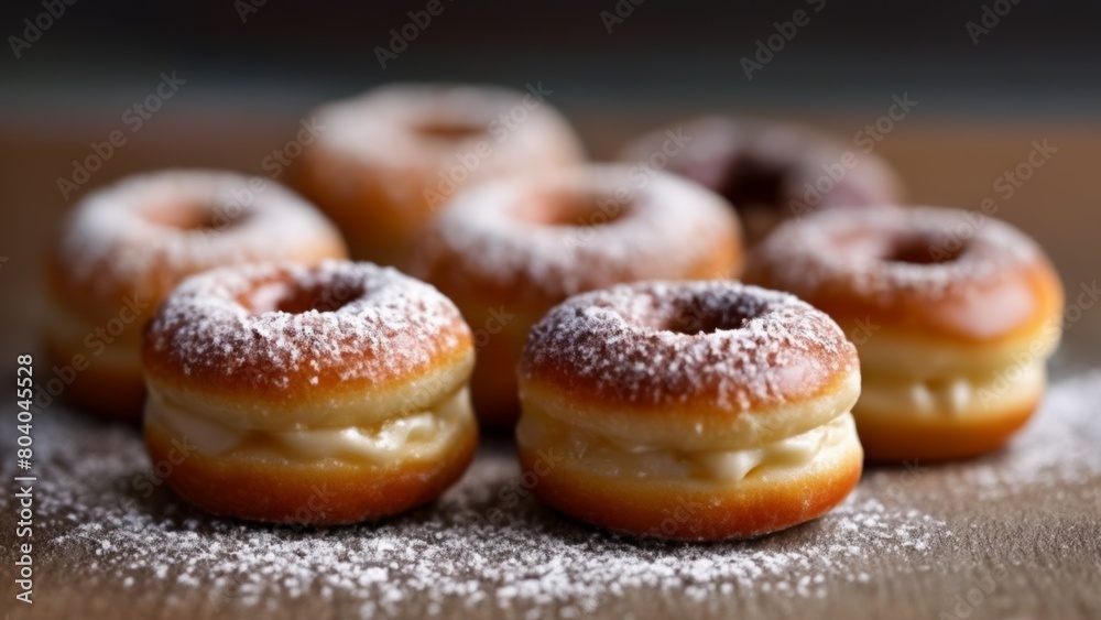  Deliciously tempting mini donuts ready to be savored