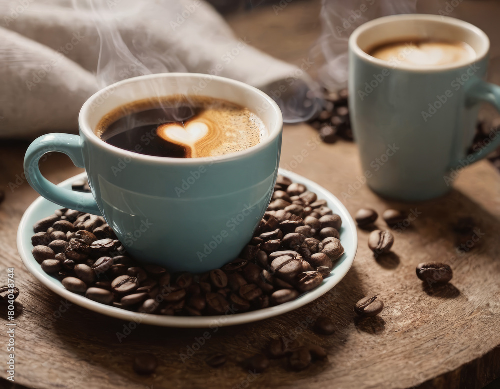 Un'inaspettata poesia mattutina in una tazzina: l'aroma danza nell'aria mentre il caffè sussurra promesse di energie risvegliate. Un'inaspettata poesia mattutina in una tazzina: l'aroma danza nell'aria mentre il caffè sussurra promesse di energie risvegliate.
