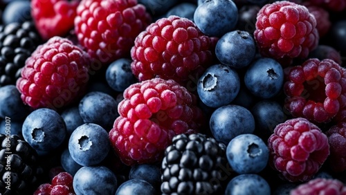  Fresh berries vibrant and juicy